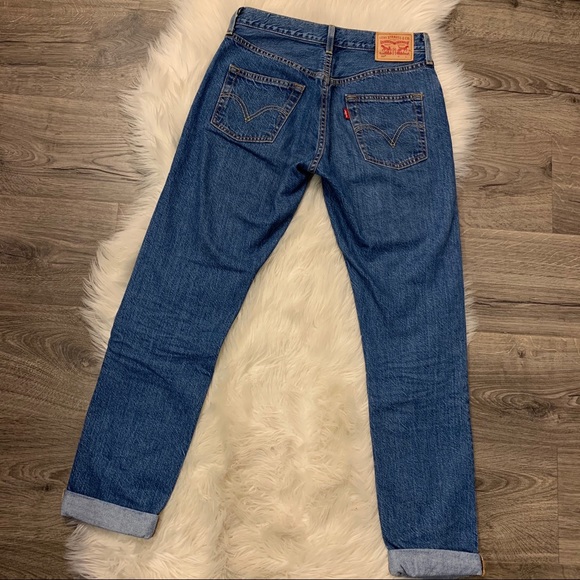 Levi’s 501 Medium Wash Blue Denim Jeans 25 - Picture 6 of 15
